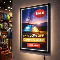 LumoFrame Manyetik LED Lightbox (Tek Taraflı Magneco Tipi )