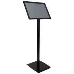 Siyah Renk Reklam ve Menü Panosu Tek Ayaklı Yönlendirme ve Bilgilendirme