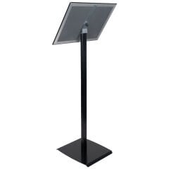 Siyah Renk Reklam ve Menü Panosu Tek Ayaklı Yönlendirme ve Bilgilendirme