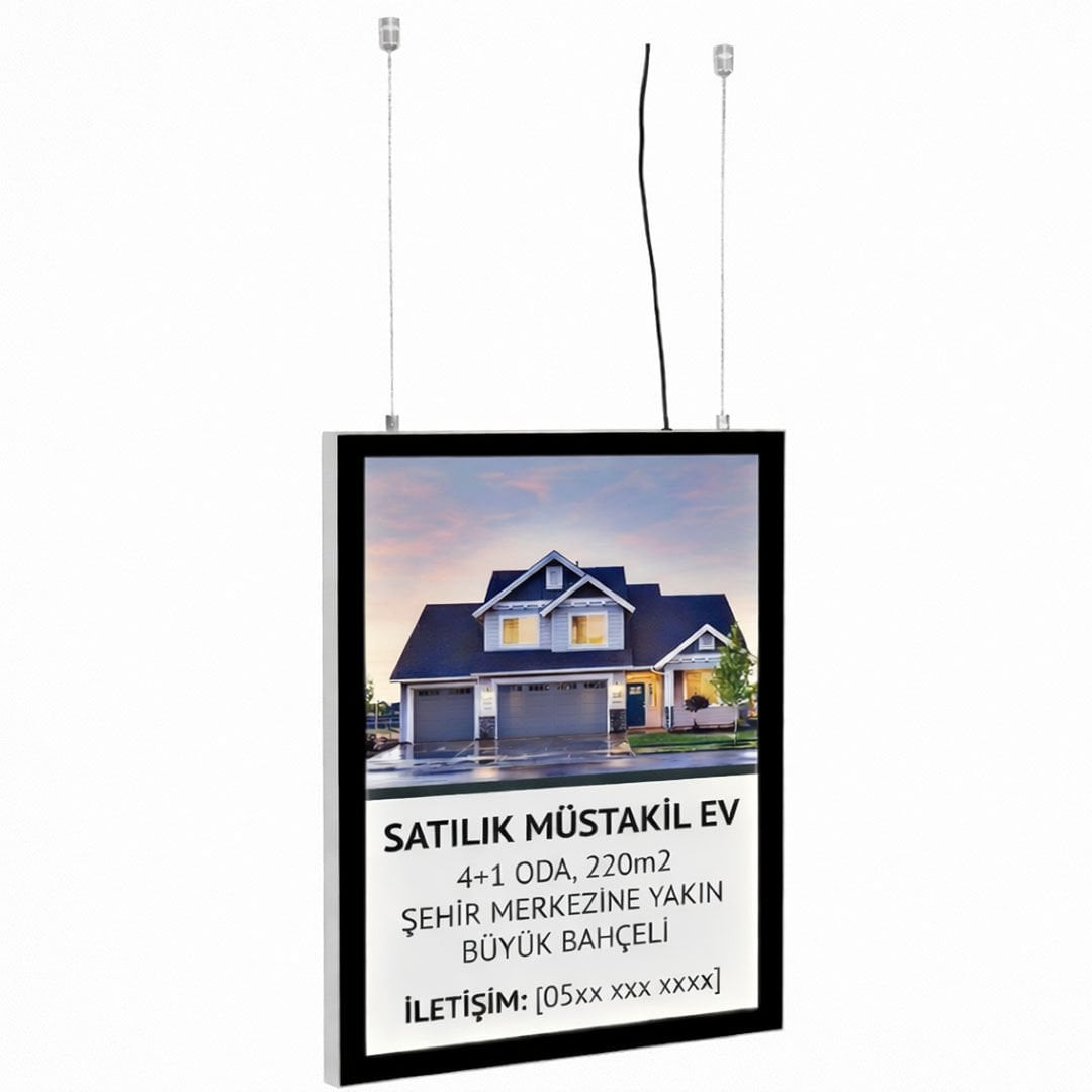 LumoFrame Manyetik LED Lightbox (Çift Taraflı Magneco Tipi)