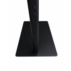 3 Katlı Sac Taban İnfo Reklam Panosu - Siyah Alüminyum Poster Standı