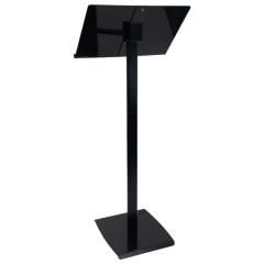 2xA4 Siyah Renk Folder Tek Ayaklı Menü ve Bilgi Panosu Dosya Mekanizmalı