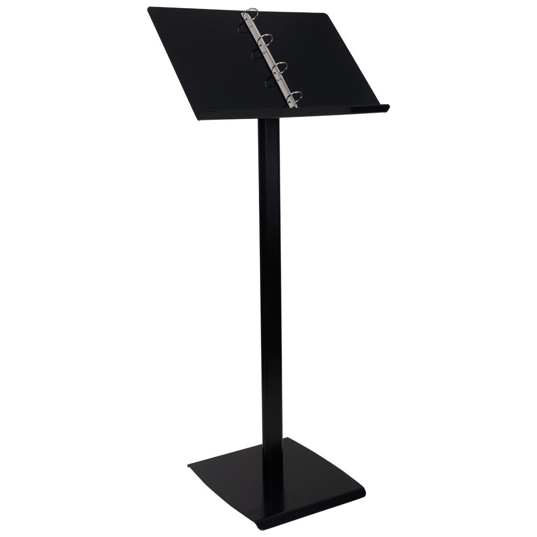 2xA4 Siyah Renk Folder Tek Ayaklı Menü ve Bilgi Panosu Dosya Mekanizmalı