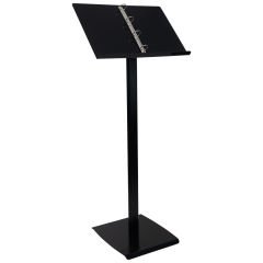 2xA4 Siyah Renk Folder Tek Ayaklı Menü ve Bilgi Panosu Dosya Mekanizmalı