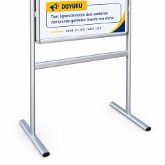 Alüminyum Ayaklı Poster ve Reklam Panosu Açılır Kapak (İnfo Pano)