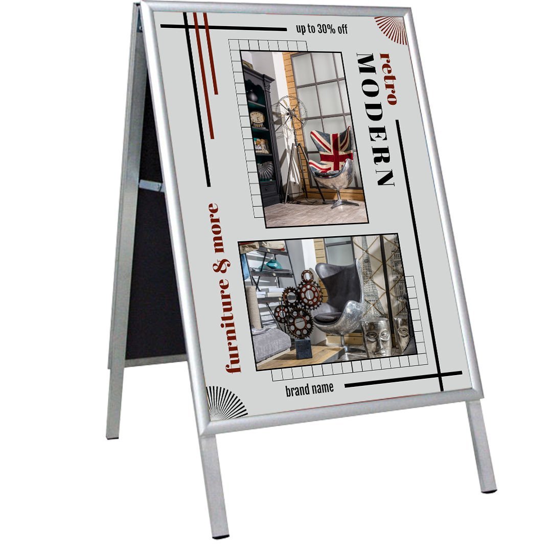 Klasik A Pano Kaldırım ve Reklam Panosu & Poster Panosu