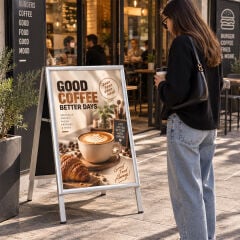 Klasik A Pano Kaldırım ve Reklam Panosu & Poster Panosu