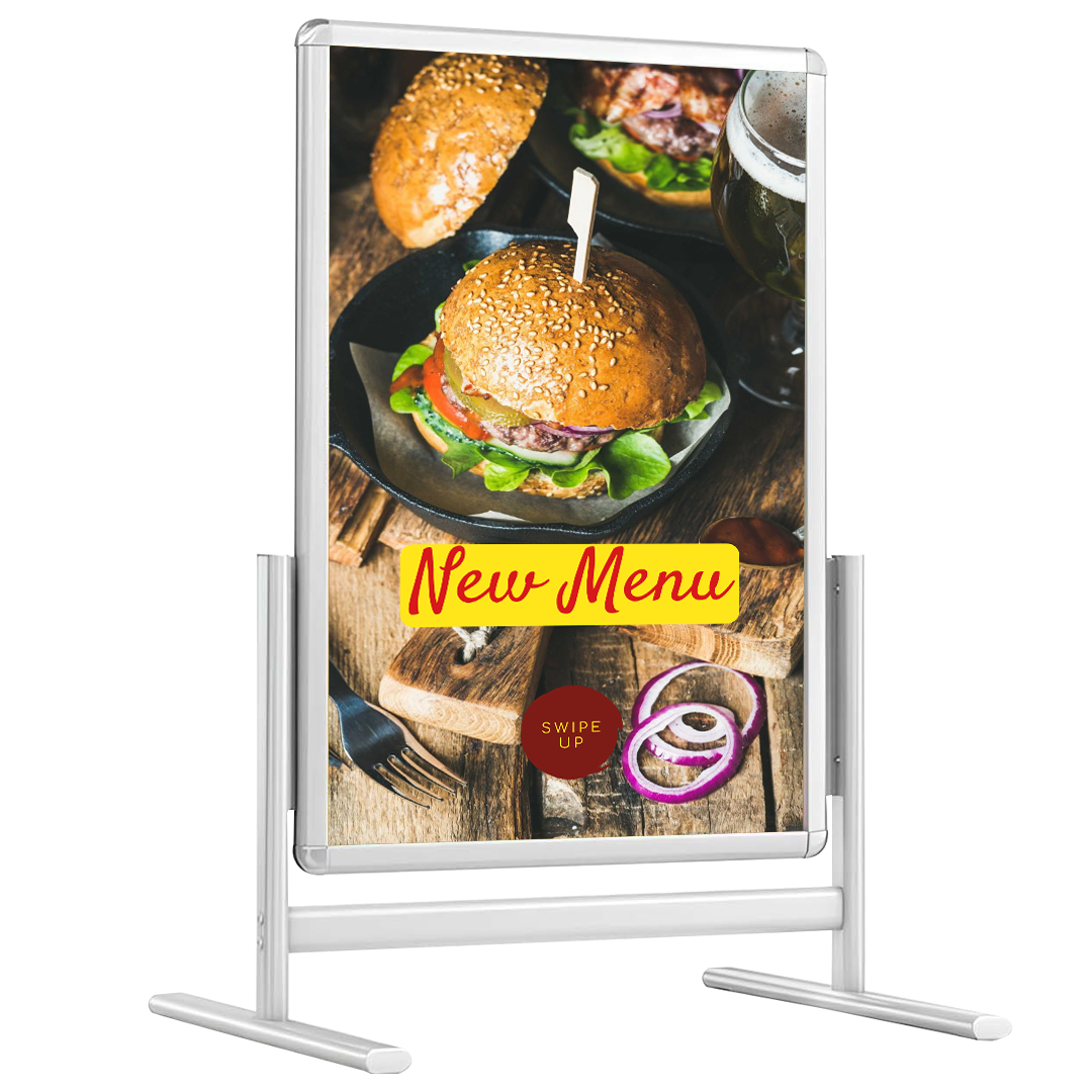 Maki Pano Çift Taraflı Alüminyum Reklam ve Kaldırım Panosu & Tabelası