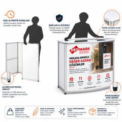 Katlanır Oval Promosyon Bankosu / Sunum Masası