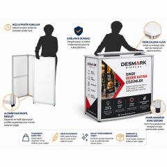 Katlanır Düz Promosyon Bankosu / Sunum Masası