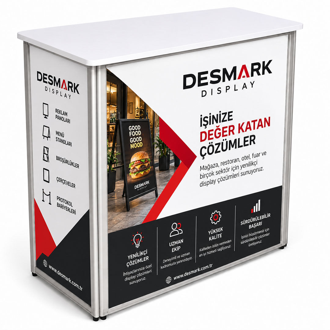 Katlanır Düz Promosyon Bankosu / Sunum Masası