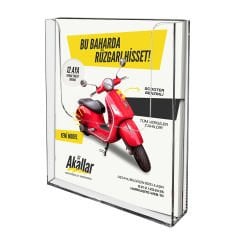 Duvar Tipi Şeffaf Broşürlük - Akrilik Broşür Standı