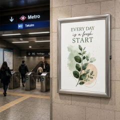 Vision Board Su Geçirmez Poster Sergileme Panosu