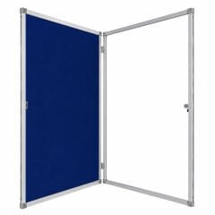 Kilitli Camlı İlan Panosu - Kumaş Kaplı Duyuru Panosu