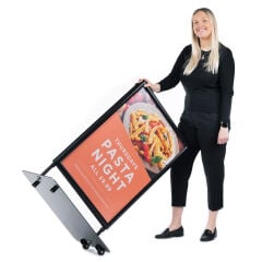 Swing Tekerlekli Çift Taraflı Reklam & Poster Panosu