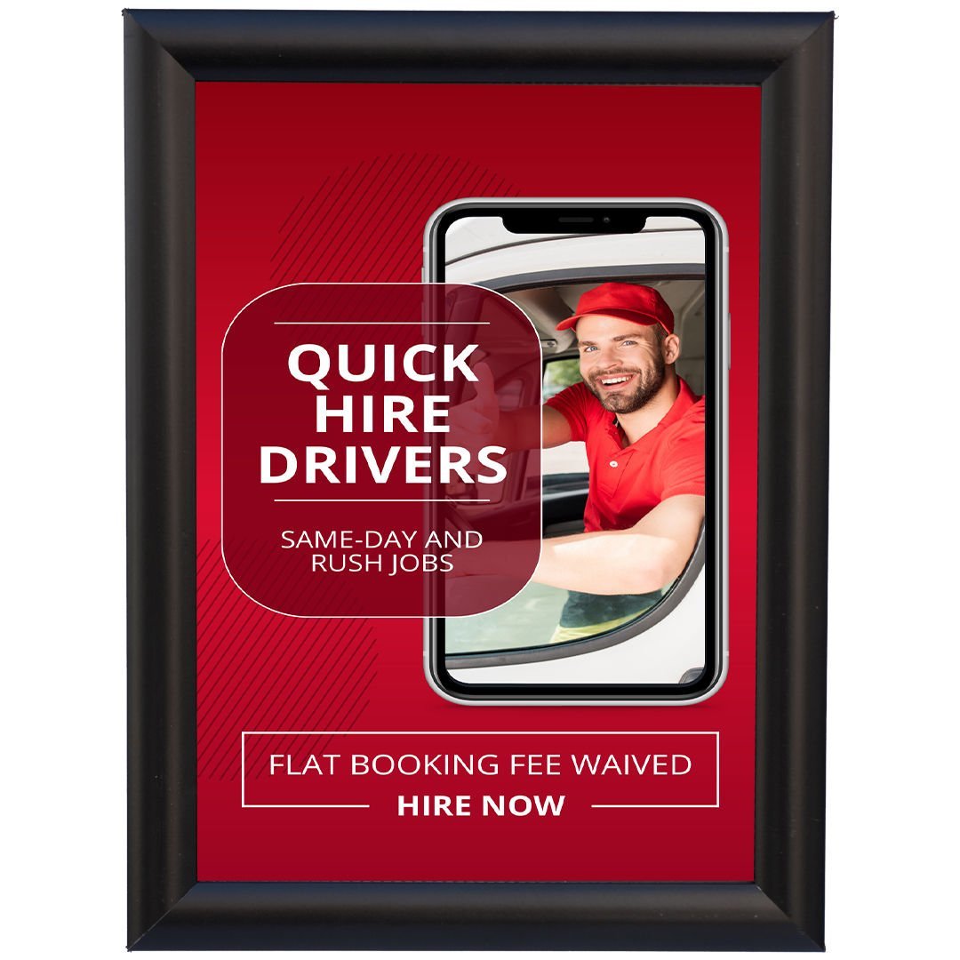 25 mm Gönye Köşe Siyah Renk Alüminyum Poster Çerçeve Aç-Kapa Çerçeve