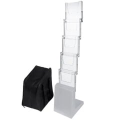 5XA4 Katlanabilir Zigzag Alüminyum Broşür Standı