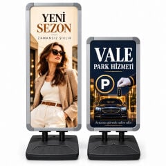 Windra Gri Yeni Nesil Su Tabanlı Dış Mekân Reklam ve Kaldırım Panosu