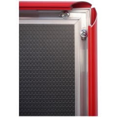 25 mm Kırmızı Renk Alüminyum Poster Çerçeve Gönye Köşe