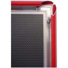 25 mm Kırmızı Renk Alüminyum Poster Çerçeve Gönye Köşe