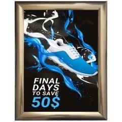 25 mm Bronz Renk Alüminyum Poster Çerçeve Gönye Köşe