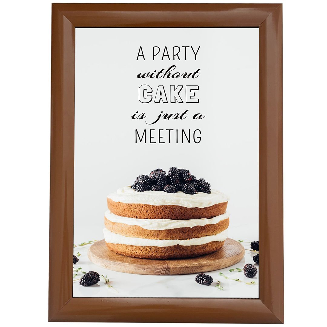 25 mm Kahverengi Alüminyum Poster Çerçeve Gönye Köşe