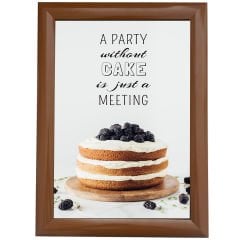 25 mm Kahverengi Alüminyum Poster Çerçeve Gönye Köşe