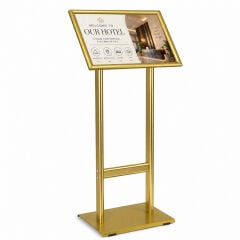 Gold Çift Ayaklı Reklam ve Menü Panosu(Yatay)