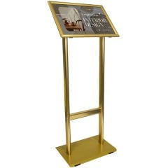 Gold Çift Ayaklı Reklam ve Menü Panosu(Yatay)