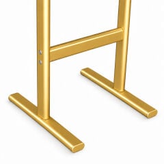 Gold Renk Çift T Ayaklı Reklam ve Menü Panosu (Dikey)