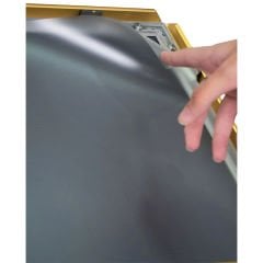 Gold Renk Çift T Ayaklı Reklam ve Menü Panosu (Dikey)