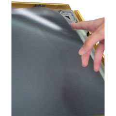 Gold Renk Çift T Ayaklı Reklam ve Menü Panosu (Dikey)
