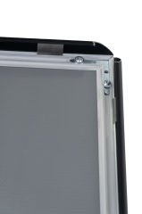 Ojigi (Eğimli) Tek Ayaklı Reklam ve Menü Panosu SİYAH RENK