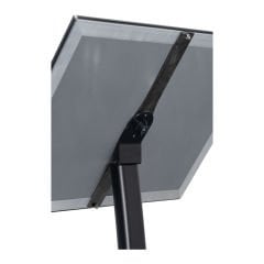 Ojigi (Eğimli) Tek Ayaklı Reklam ve Menü Panosu SİYAH RENK