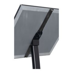 Ojigi (Eğimli) Tek Ayaklı Reklam ve Menü Panosu SİYAH RENK