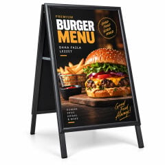 Siyah A Pano Kaldırım ve Reklam Panosu & Poster Panosu