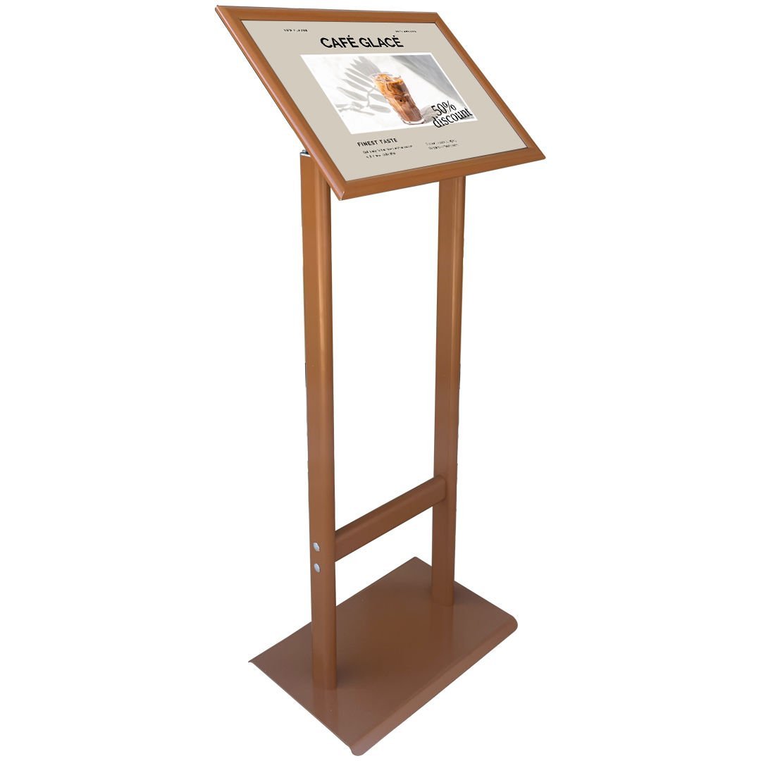 Kahverengi Çift Ayaklı Reklam ve Menü Panosu(Yatay)