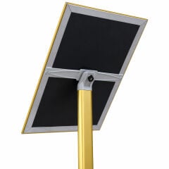 Gold Renk Menü Panosu Tek Ayaklı Yönlendirme ve Reklam Panosu