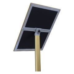 Gold Renk Menü Panosu Tek Ayaklı Yönlendirme ve Reklam Panosu