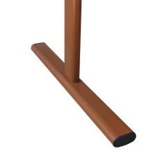 Kahverengi Çift T Ayaklı Menü ve Reklam Panosu (Dikey)