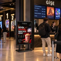 Sac MAKİ Siyah Çift Taraflı Reklam&Poster Panosu