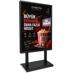 Sac MAKİ Siyah Çift Taraflı Reklam&Poster Panosu