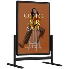 Maki Pano Siyah Çift Taraflı Alüminyum Reklam ve Kaldırım Panosu & Tabelası