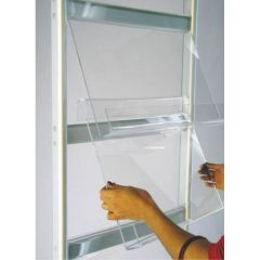 Alınlıklı Alüminyum T Ayaklı Broşürlük&Broşür Standı