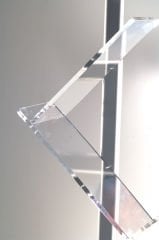 Tek Ayaklı Alınlıklı Zigzag Broşürlük&Broşür Standı