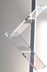 Tek Ayaklı Alınlıklı Zigzag Broşürlük&Broşür Standı