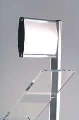 Tek Ayaklı Alınlıklı Zigzag Broşürlük&Broşür Standı