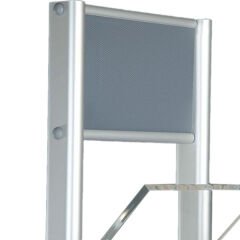 Çift Ayaklı Alınlıklı Zigzag Broşürlük&Broşür Standı