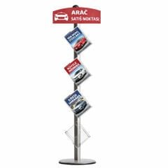 Vertical cross Broşürlük&Broşür Standı