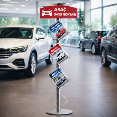 Vertical cross Broşürlük&Broşür Standı